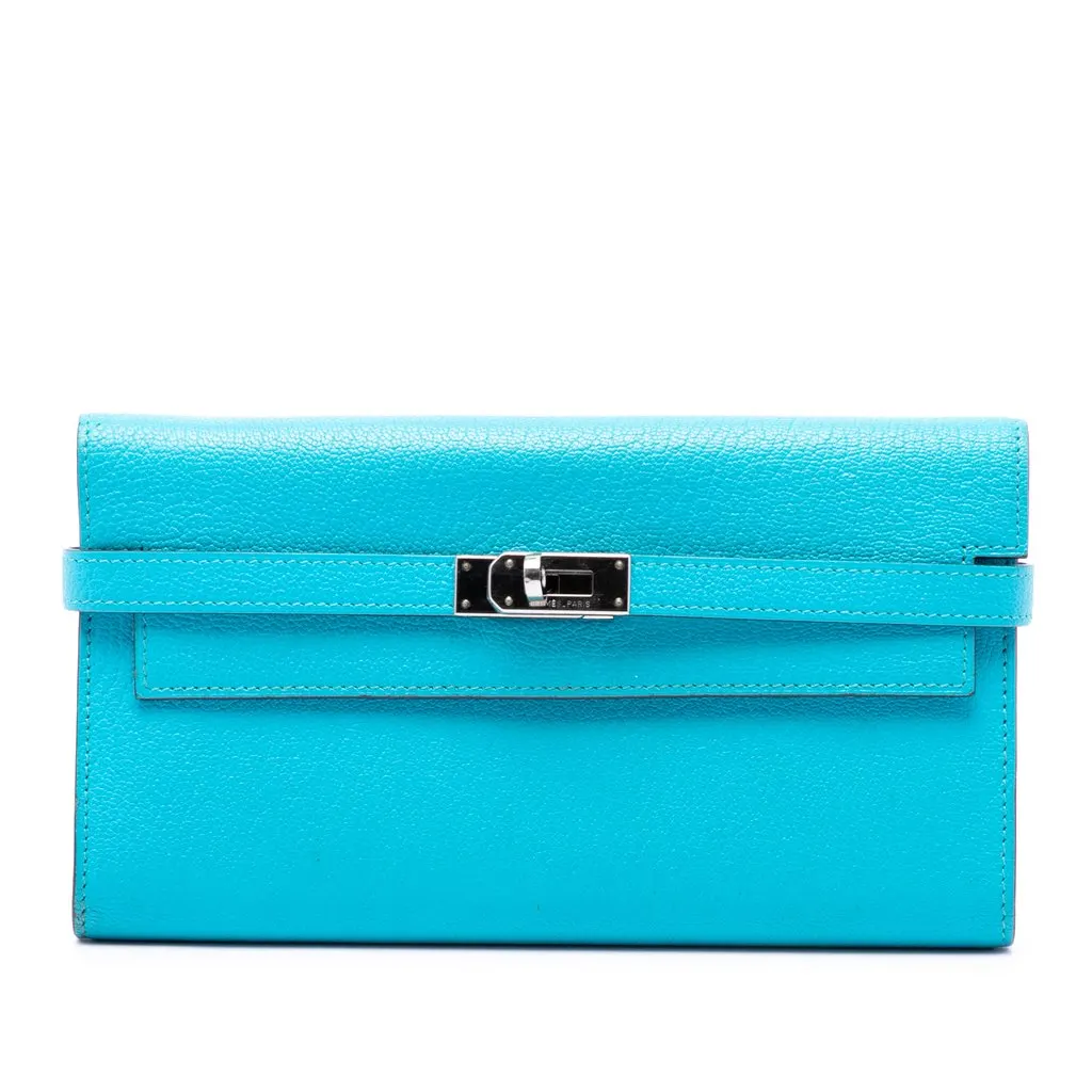 Hermès Chevre Mysore كيلي Longue محفظة