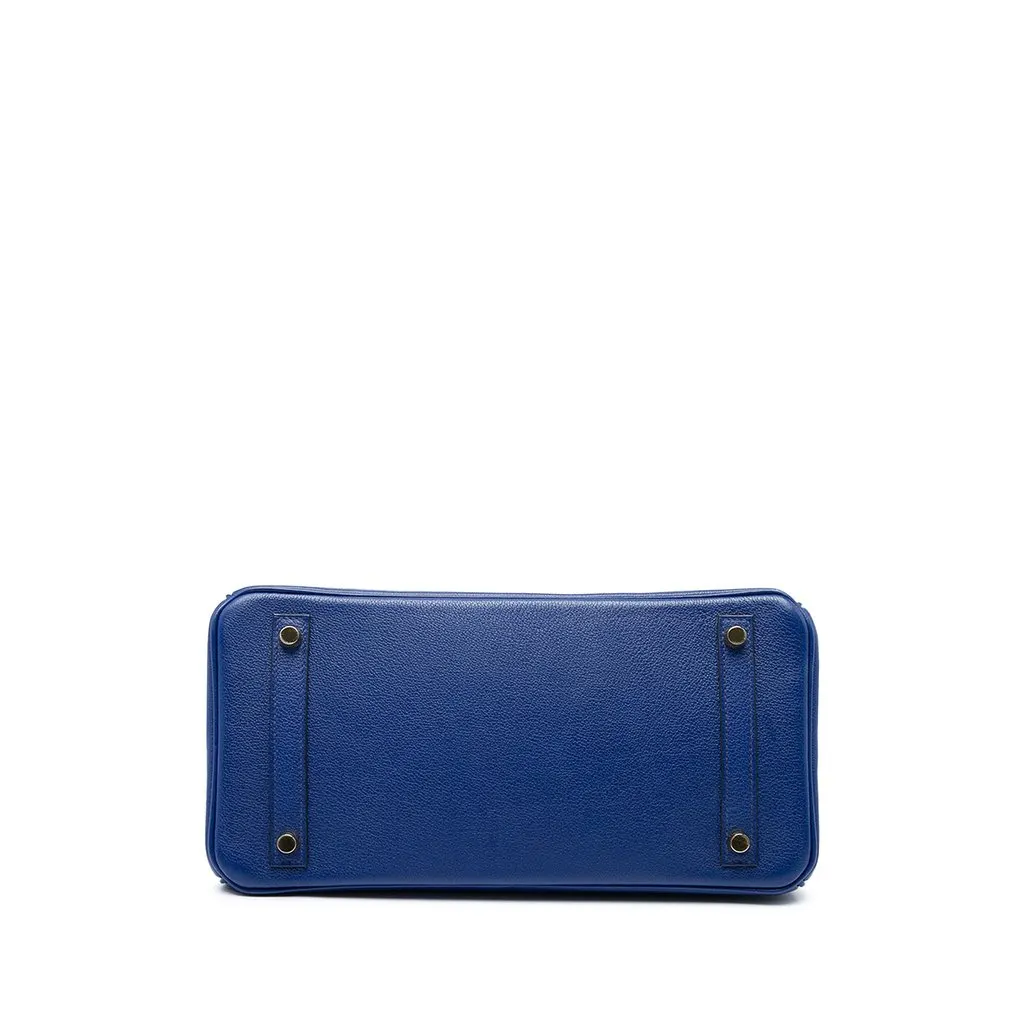 Hermès Togo Birkin Retourne 30 Blue Leather Very good - Inside View