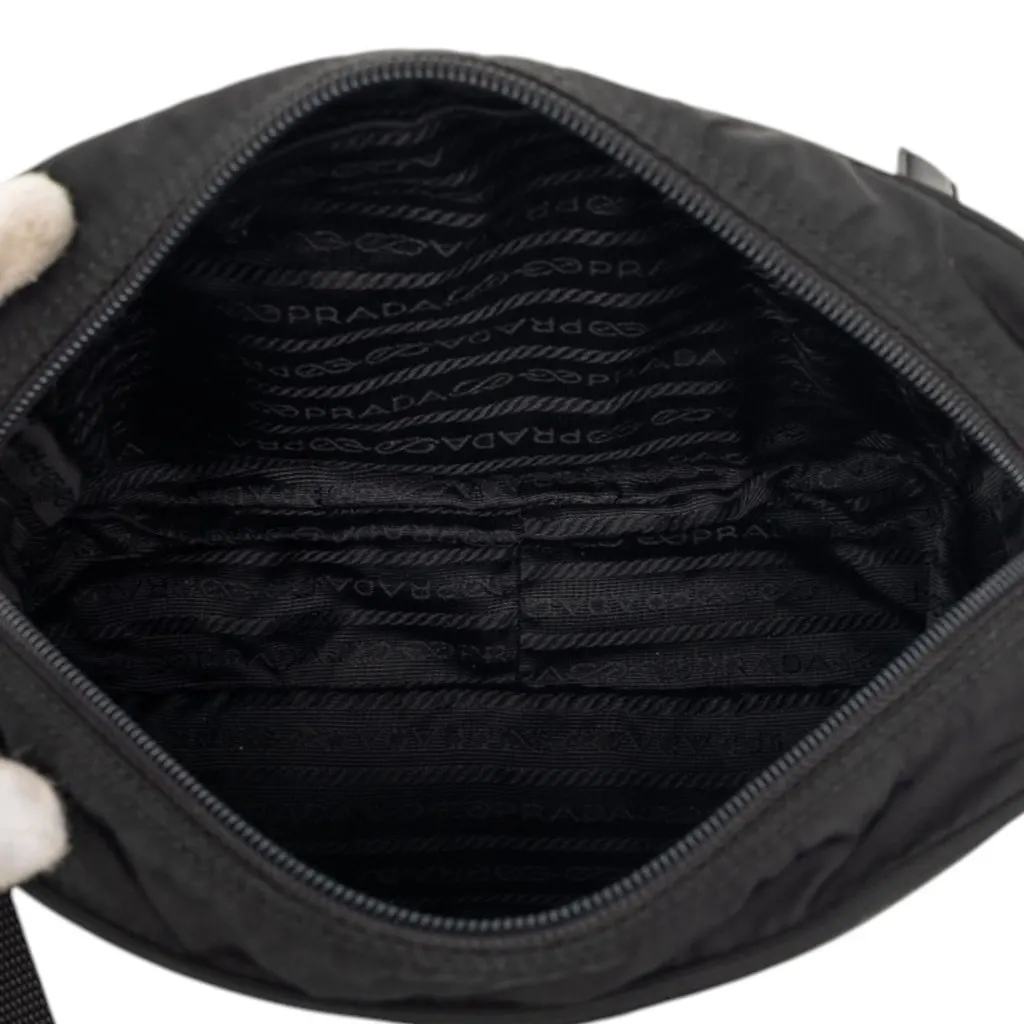 Prada Tessuto Camera Bag Black Very good - Model View