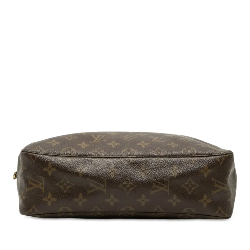 Louis Vuitton Monogram Trousse Toilette 28 Brown Canvas Good - Inside View