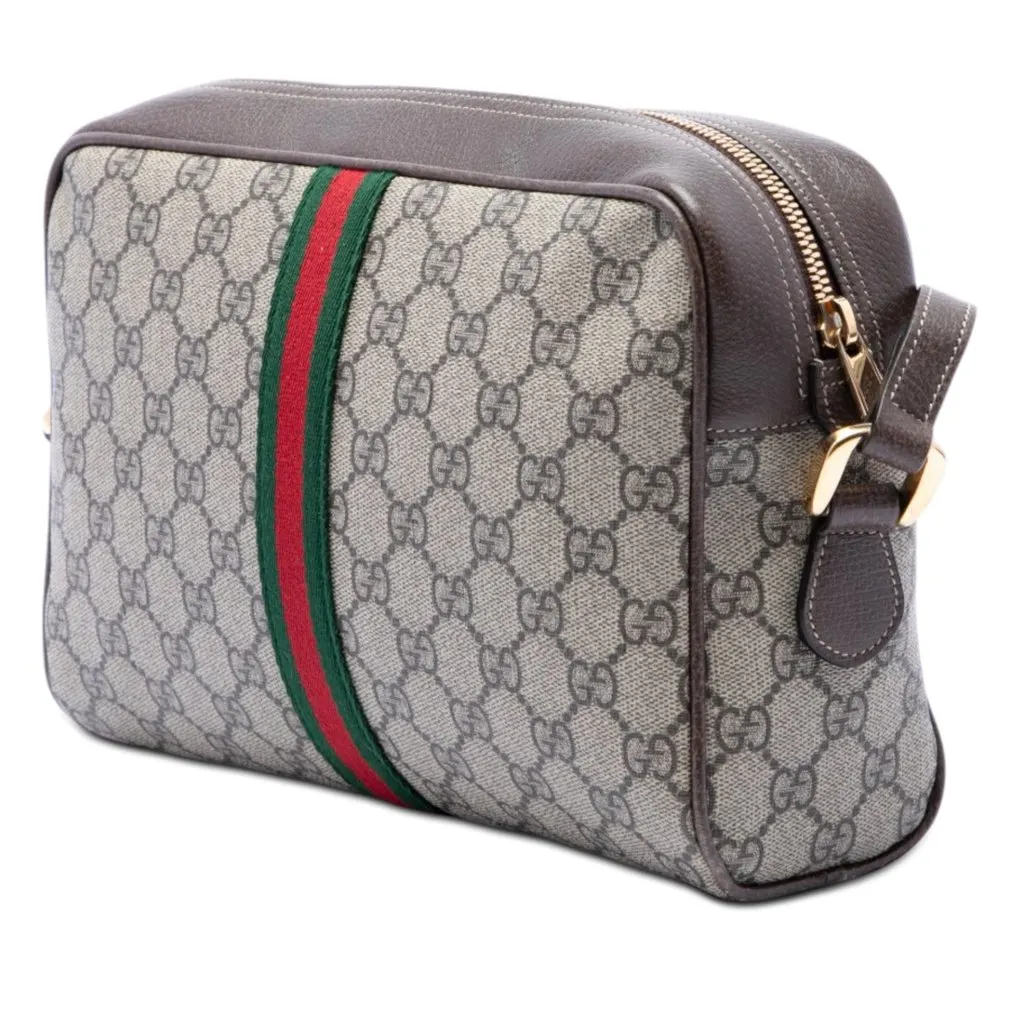 Gucci GG Supreme Ophidia Crossbody Beige Very good - Back View