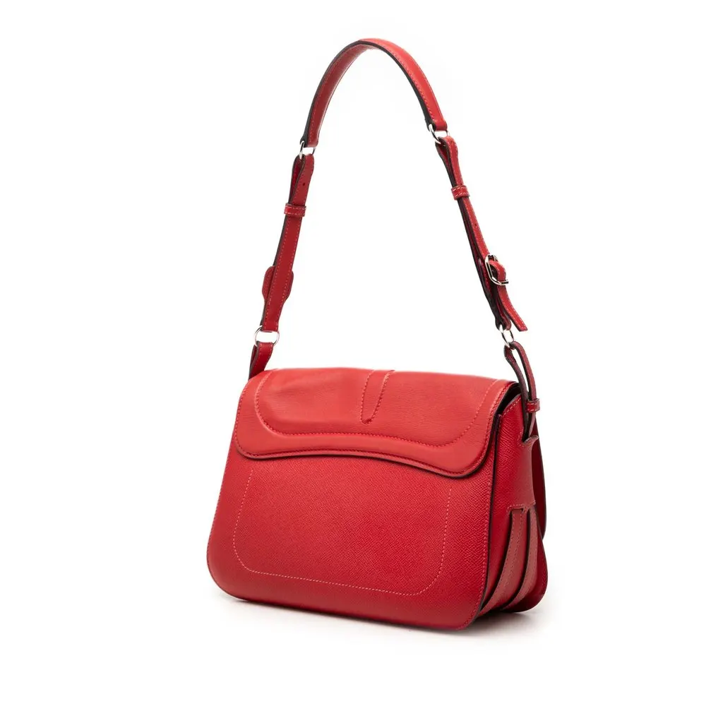 Hermès Epsom and Swift Harnais Red Leather Very good - Back View