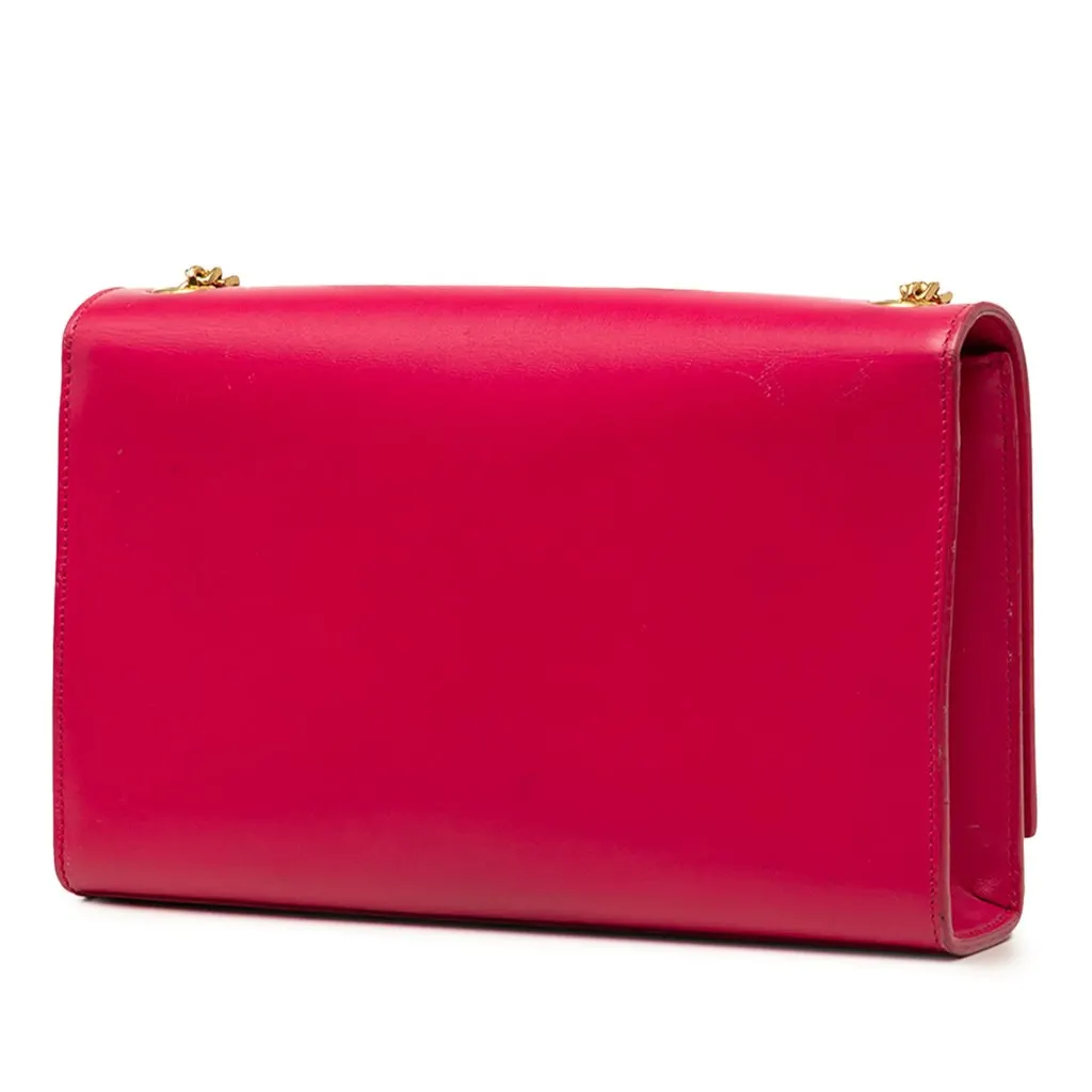 Saint Laurent Medium Smooth Calfskin Classic Monogram Kate Tassel Crossbody Pink Leather Very good - Back View