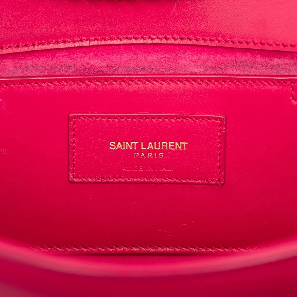 Saint Laurent Medium Smooth Calfskin Classic Monogram Kate Tassel Crossbody Pink Leather Very good - Box View