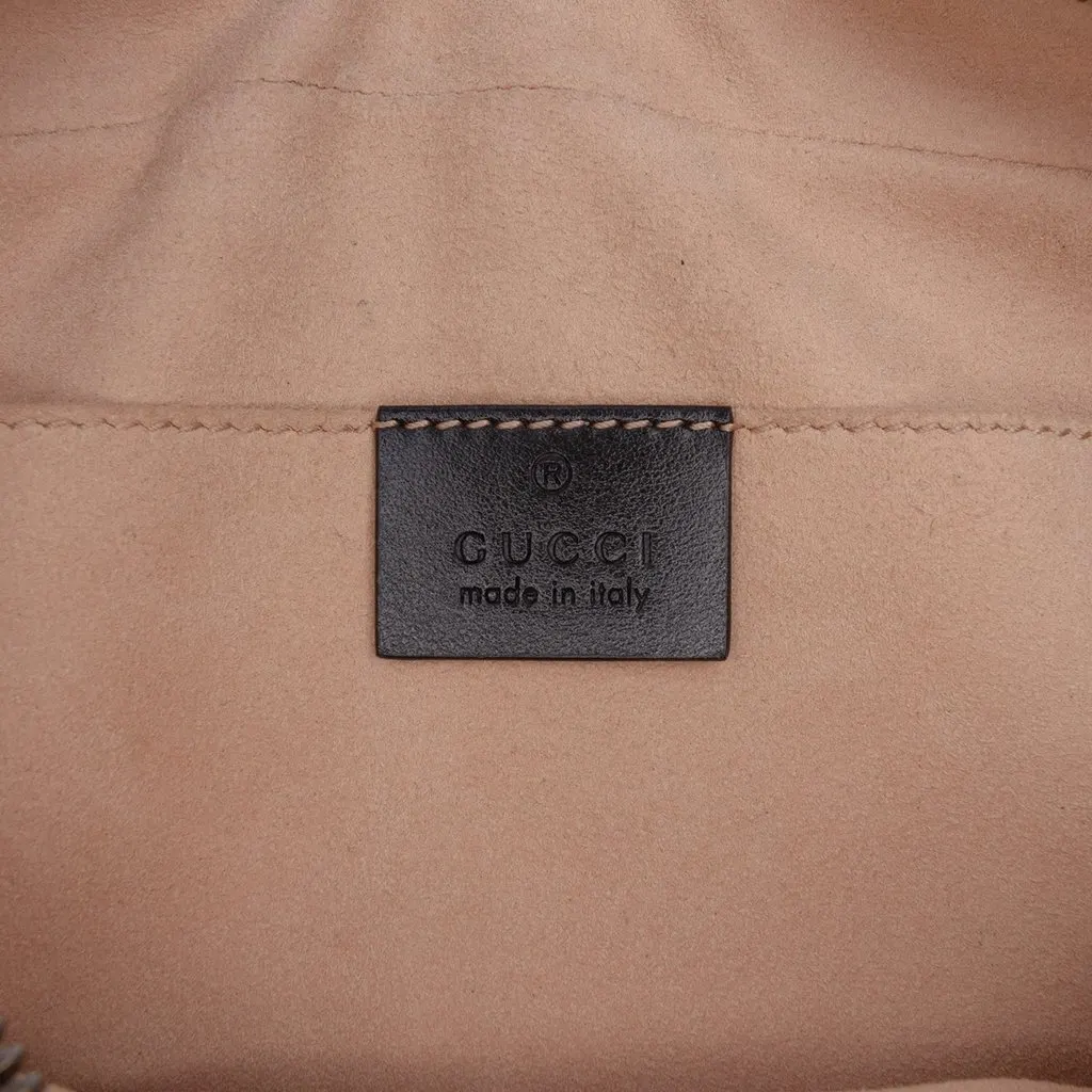 Gucci Small GG Marmont Matelasse Calfskin Crossbody Black Leather Very good - Box View