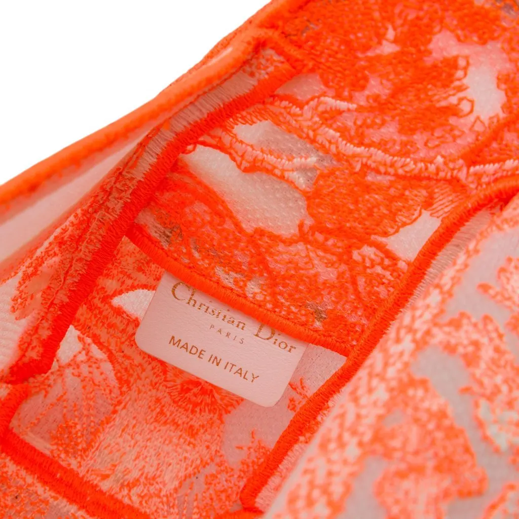 Dior Small Embroidered Canvas Toile de Jouy Diorcamp Messenger Bag Orange Canvas Very good - Box View