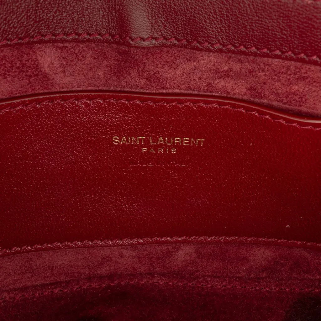 Saint Laurent Mini Patent Le 5 a 7 Red Leather Very good - Box View