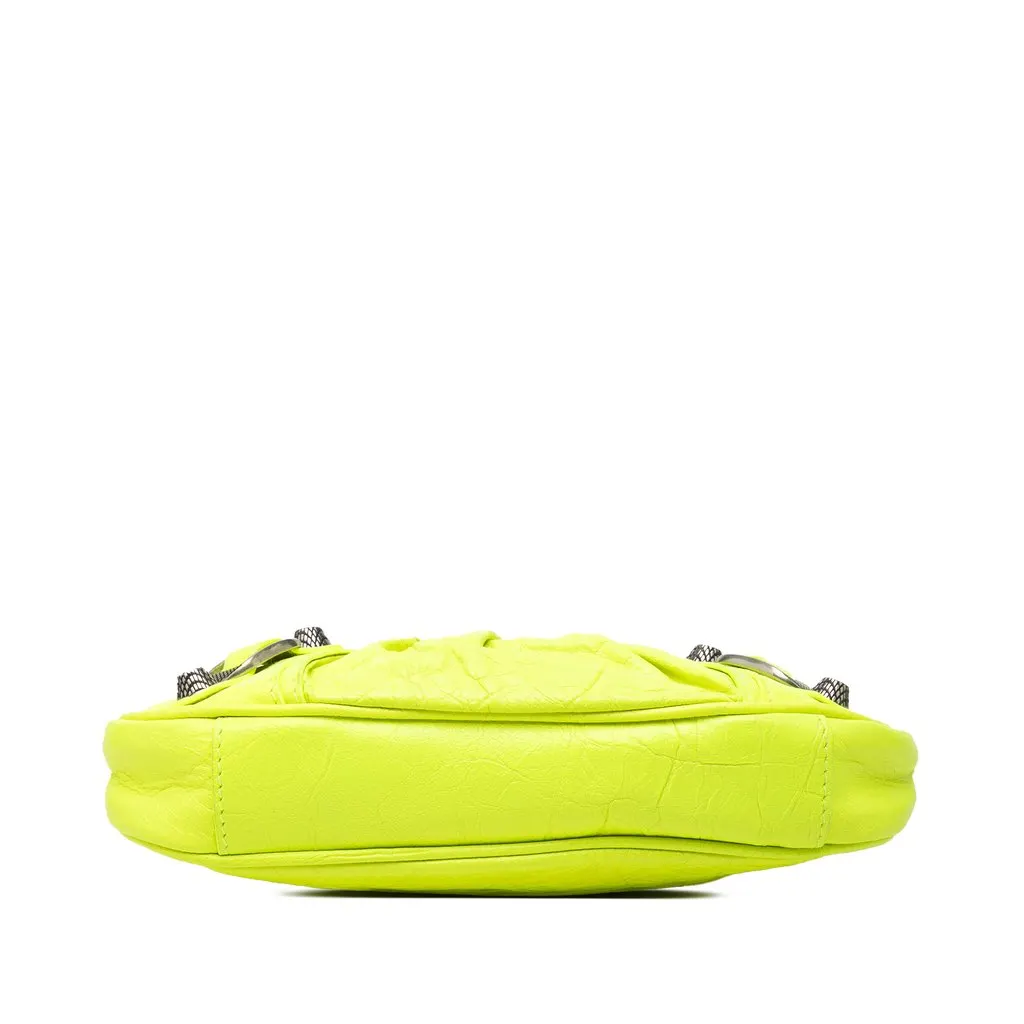 Balenciaga Mini Lambskin Motocross Le Cagole Yellow Leather Very good - Inside View