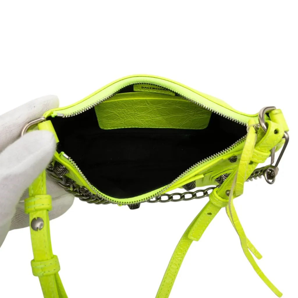 Balenciaga Mini Lambskin Motocross Le Cagole Yellow Leather Very good - Model View