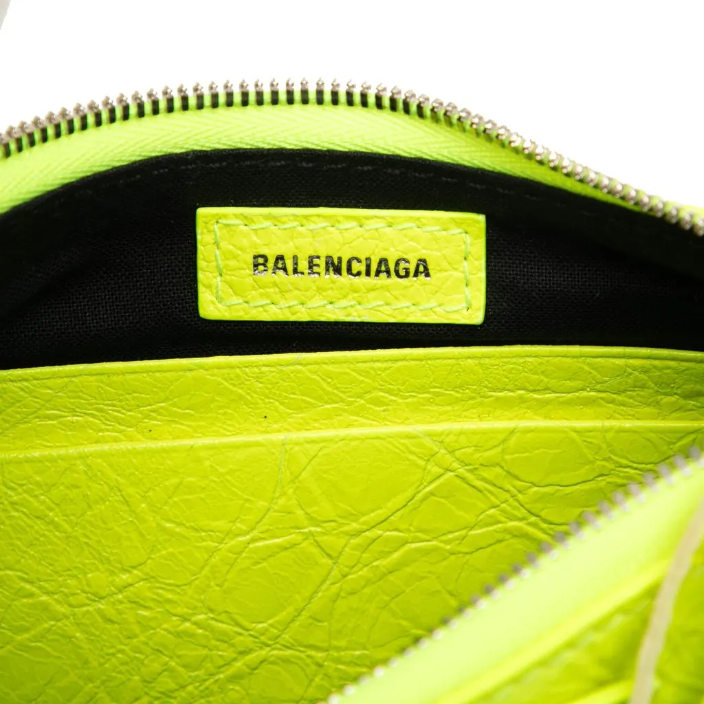 Balenciaga Mini Lambskin Motocross Le Cagole Yellow Leather Very good - Box View