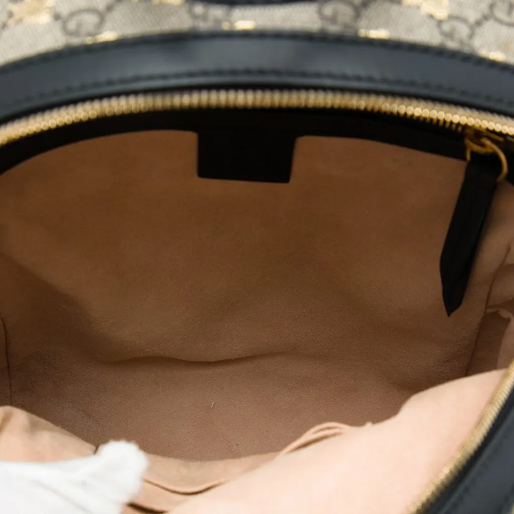 Gucci Small GG Supreme Bee Backpack Beige Very good - Model View