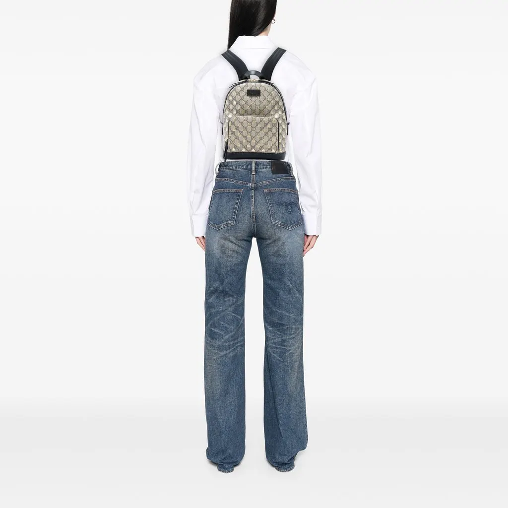 Gucci Small GG Supreme Bee Backpack Beige Very good - Box View