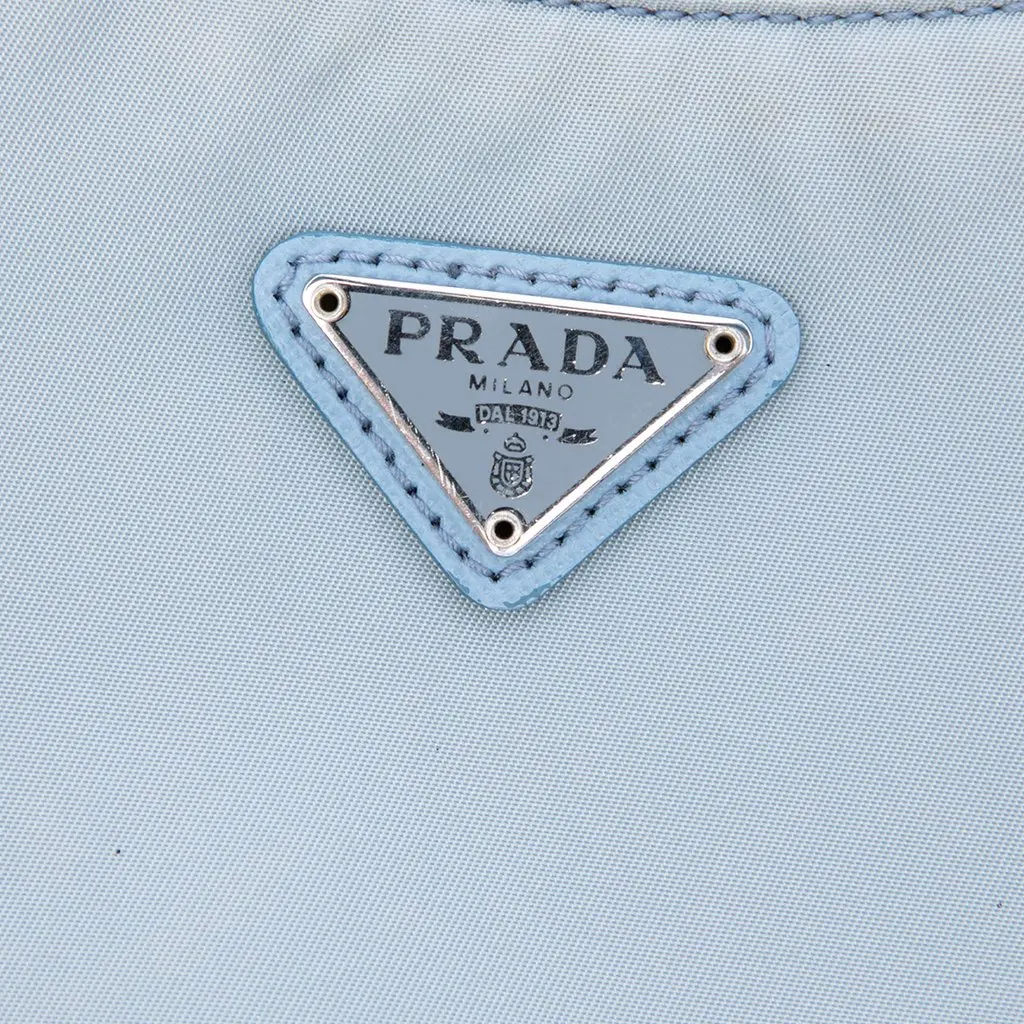 Prada Saffiano Trimmed Tessuto Re Edition 2005 Satchel Blue Very good - Box View