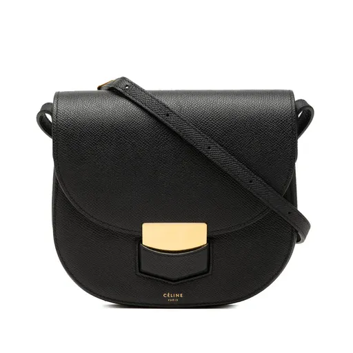 Celine Small Grained Calfskin Trotteur Crossbody