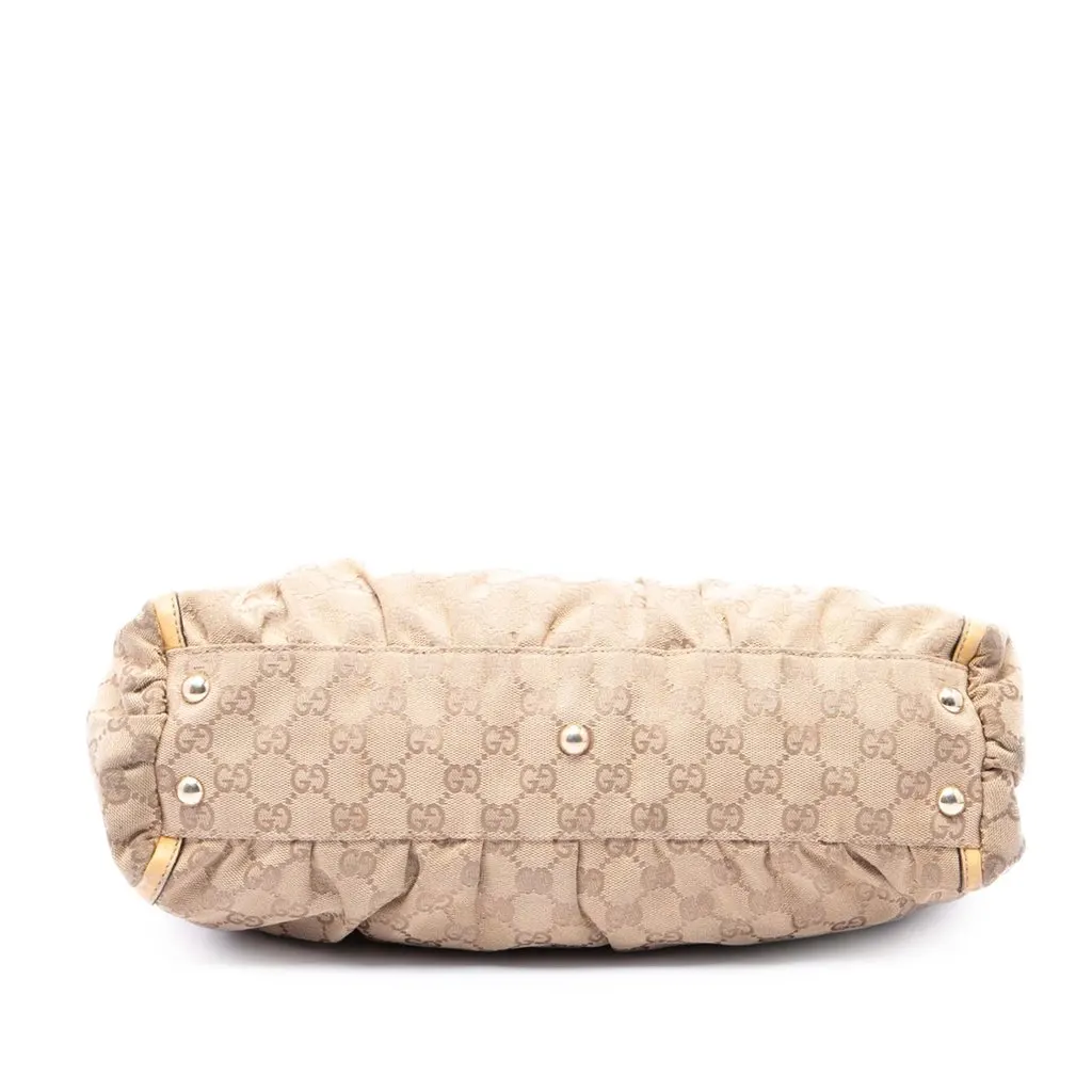 Gucci GG Canvas Abbey D Ring Tote Beige Good - Inside View