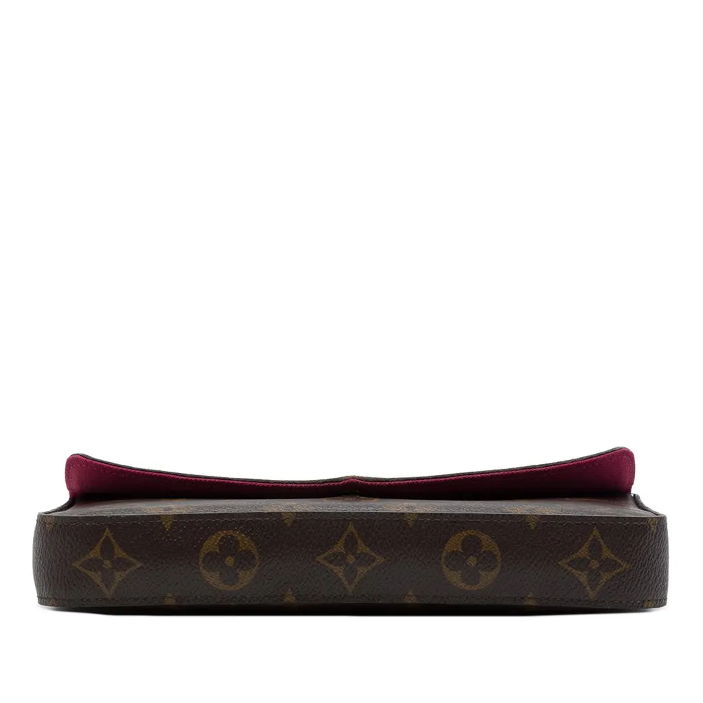 Louis Vuitton Monogram Pochette Felicie Brown Canvas Very good - Inside View