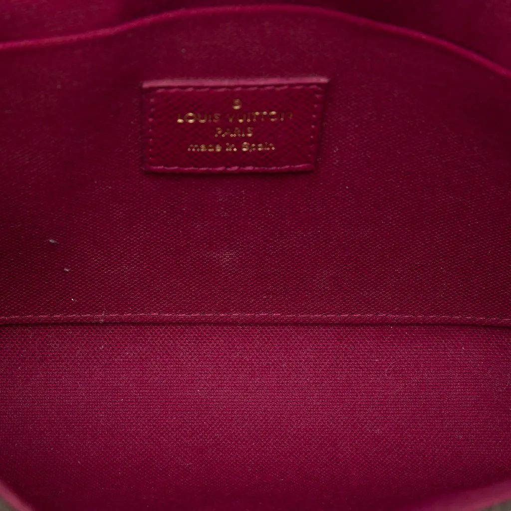 Louis Vuitton Monogram Pochette Felicie Brown Canvas Very good - Model View