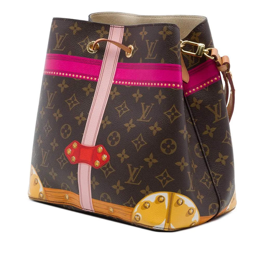 Louis Vuitton Monogram Summer Trunks Neonoe Brown Canvas Very good - Back View
