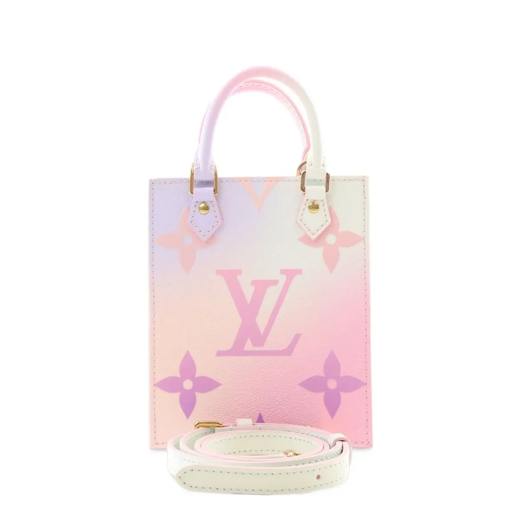 Louis Vuitton Monogram Giant Spring in the City Petit Sac Plat Pink Canvas Very good - Front View