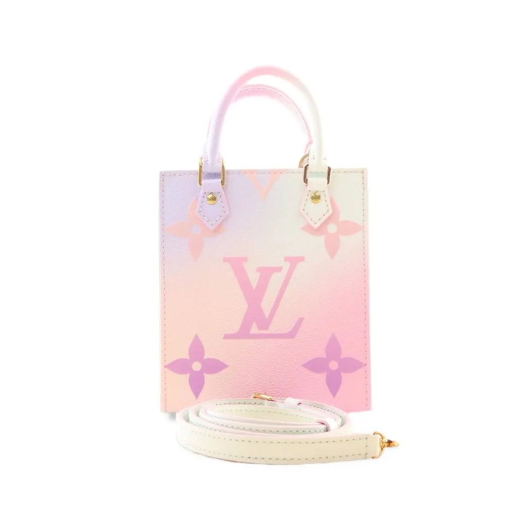 Louis Vuitton Monogram Giant Spring in the City Petit Sac Plat Pink Canvas Very good - Box View