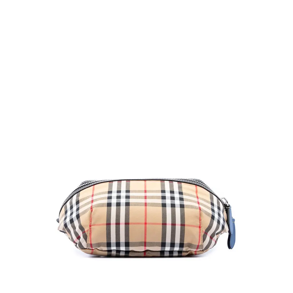 Burberry House Check Nylon Sonny Belt Bag Beige Very good - Inside View