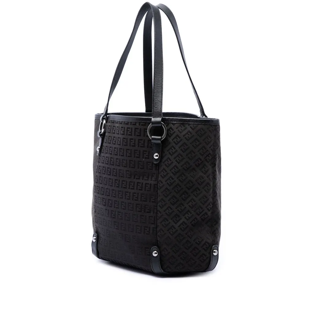 Fendi Zucchino Canvas Tote Brown Very good - Back View