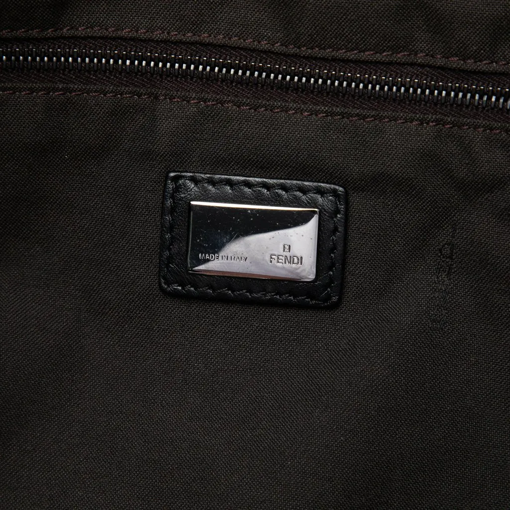 Fendi Zucchino Canvas Tote Brown Very good - Box View