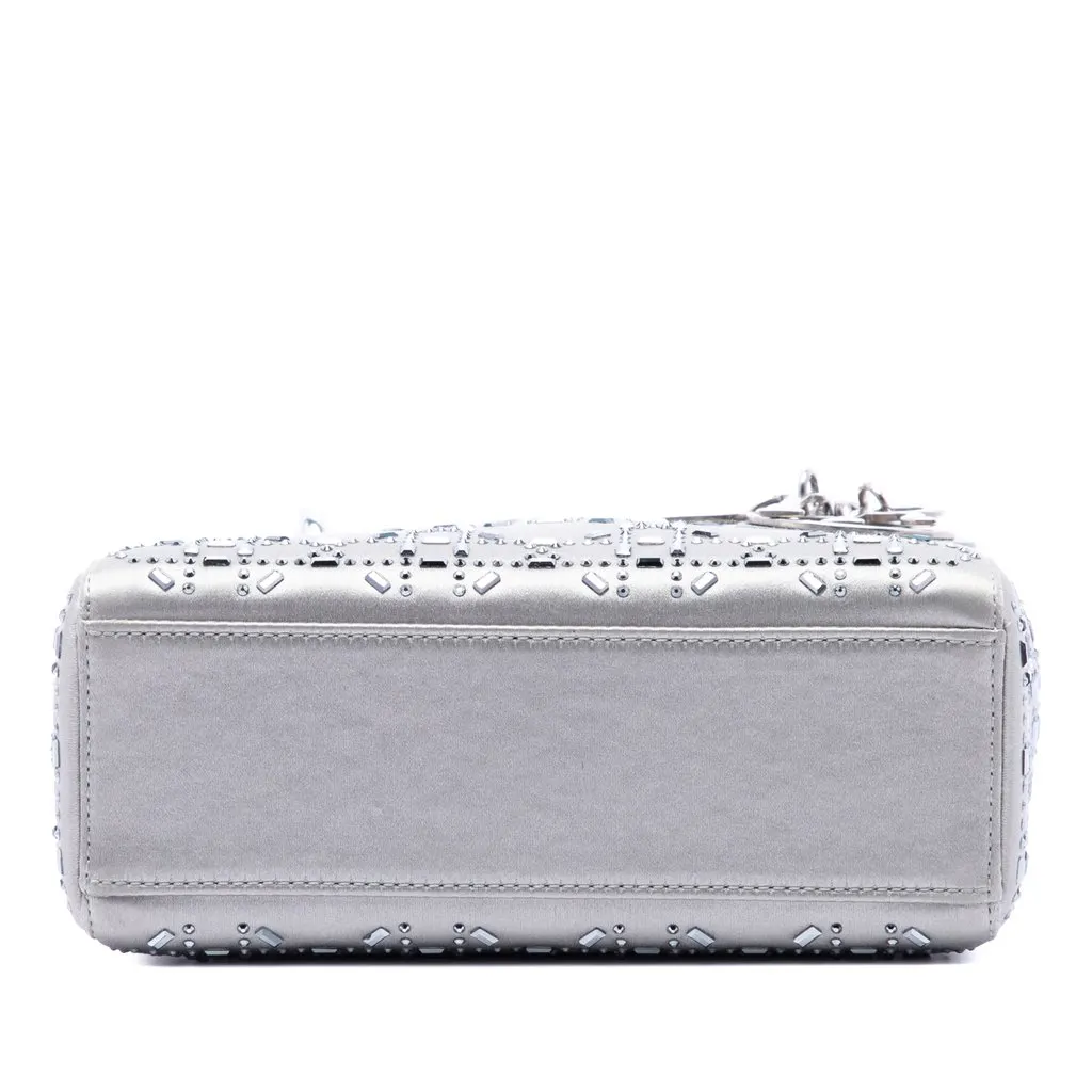 Dior Mini Satin Cannage Crystal Embellished Lady Dior MultiColor Very good - Inside View