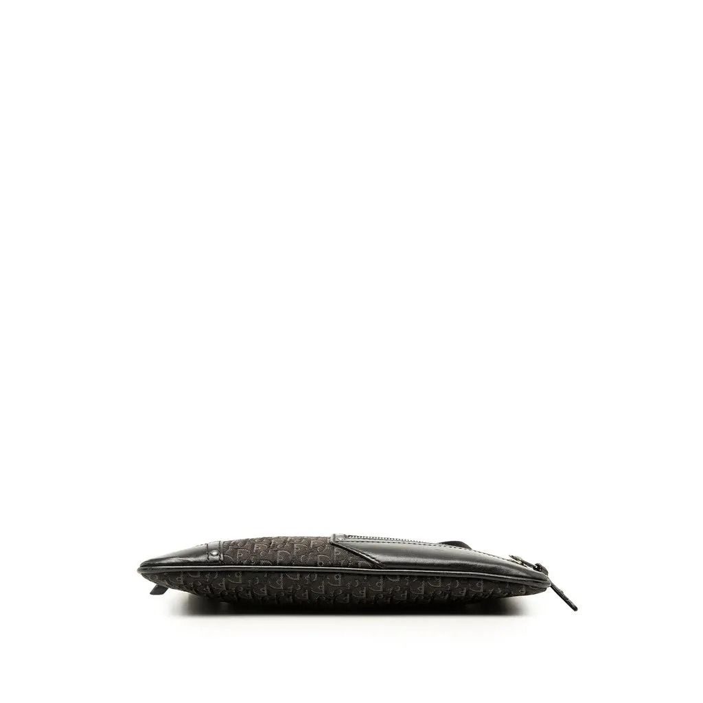 Dior Diorissimo Trotter Canvas Street Chic Shoulder Bag Black Very good - Inside View