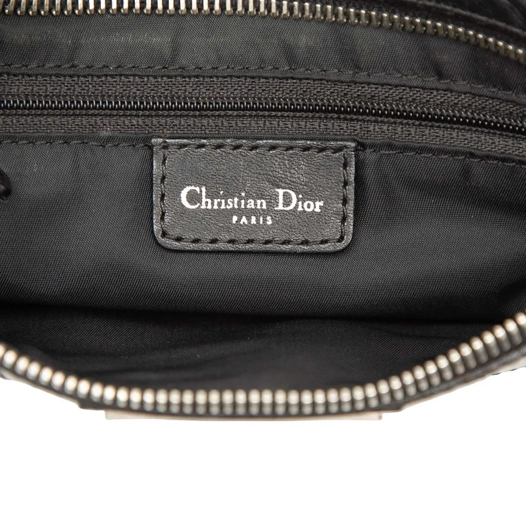 Dior Diorissimo Trotter Canvas Street Chic Shoulder Bag Black Very good - Box View