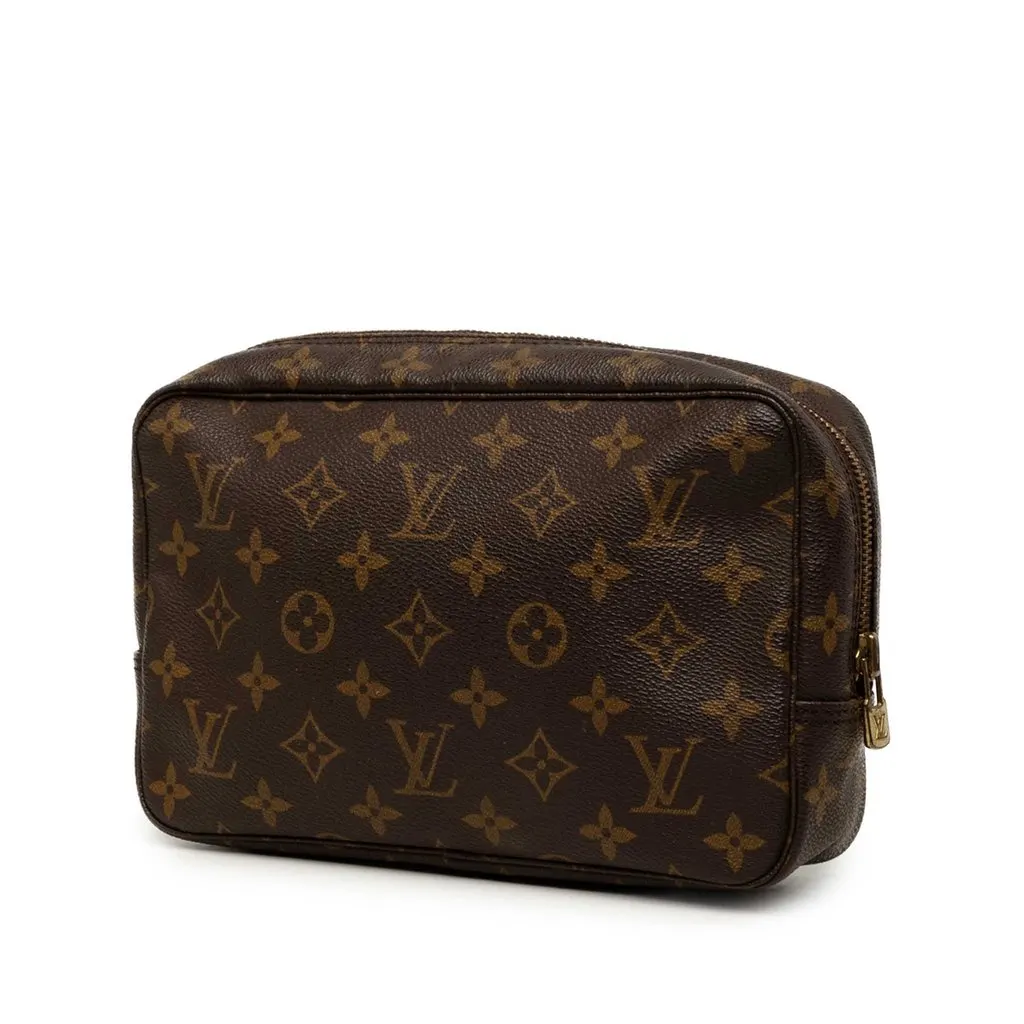 Louis Vuitton Monogram Trousse Toilette 23 Brown Canvas Good - Back View