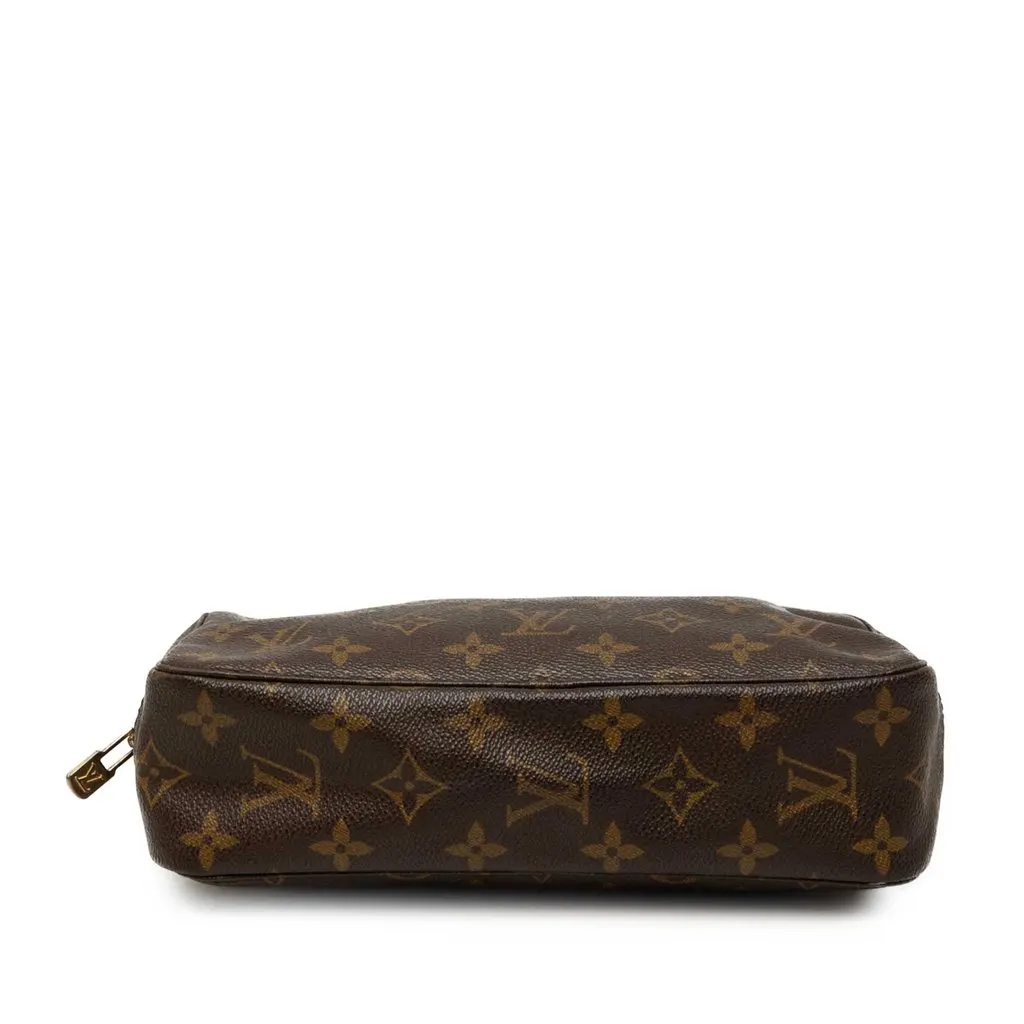 Louis Vuitton Monogram Trousse Toilette 23 Brown Canvas Good - Inside View