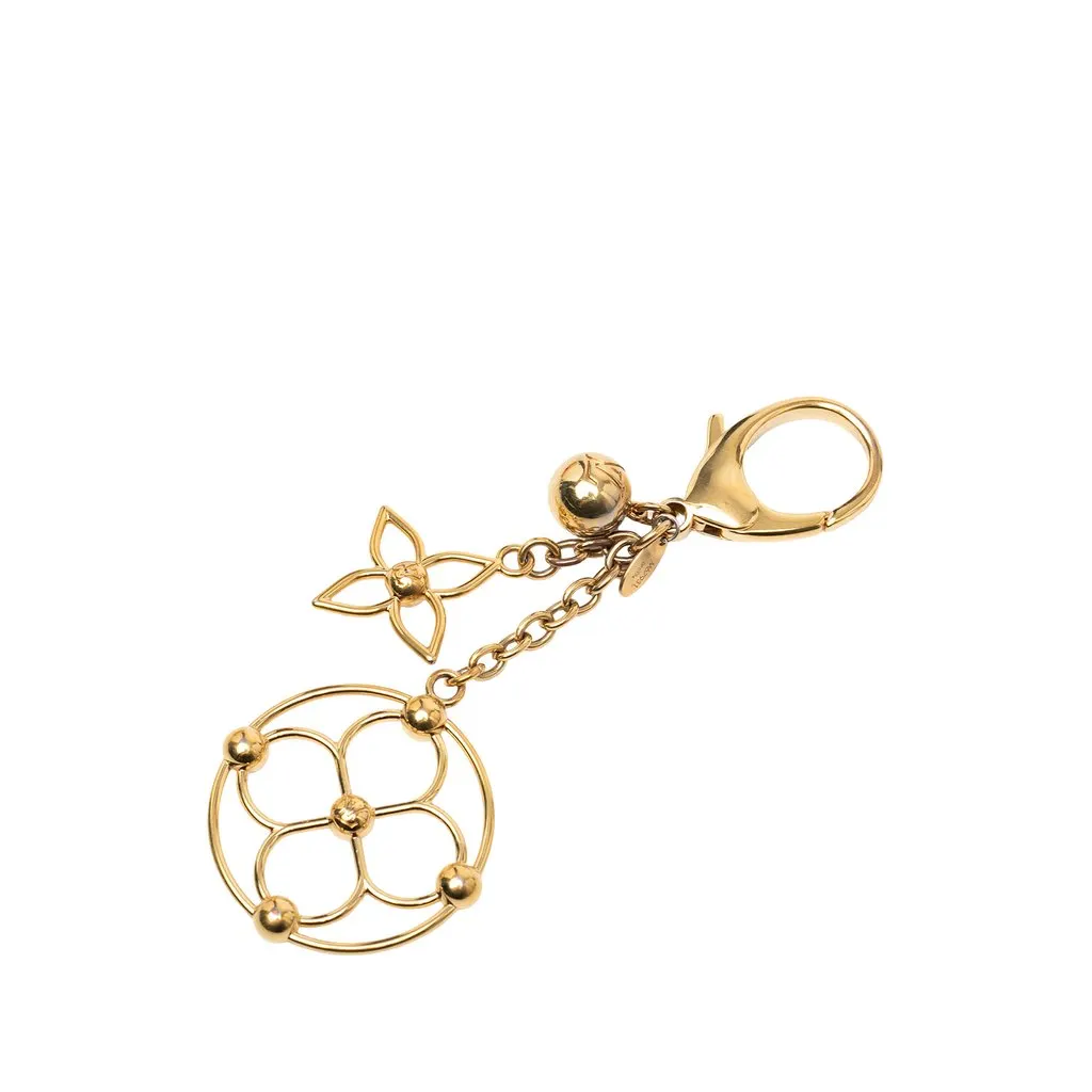Louis Vuitton Gold Plated Bloomy Bag Key Chain Gold Metal Very good - Back View
