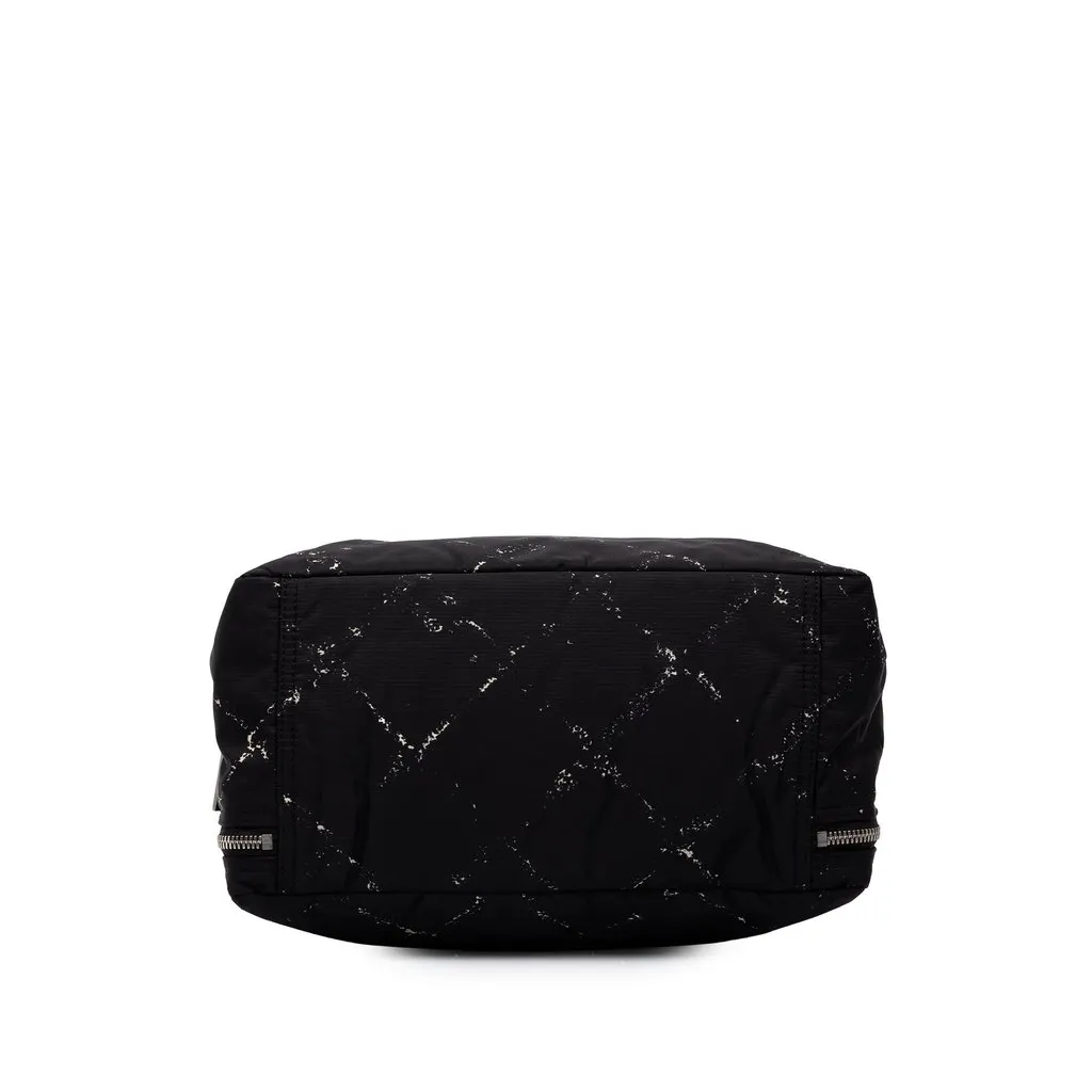 Chanel Old Travel Line Nylon Handbag Black Polyamide Very good - Inside View