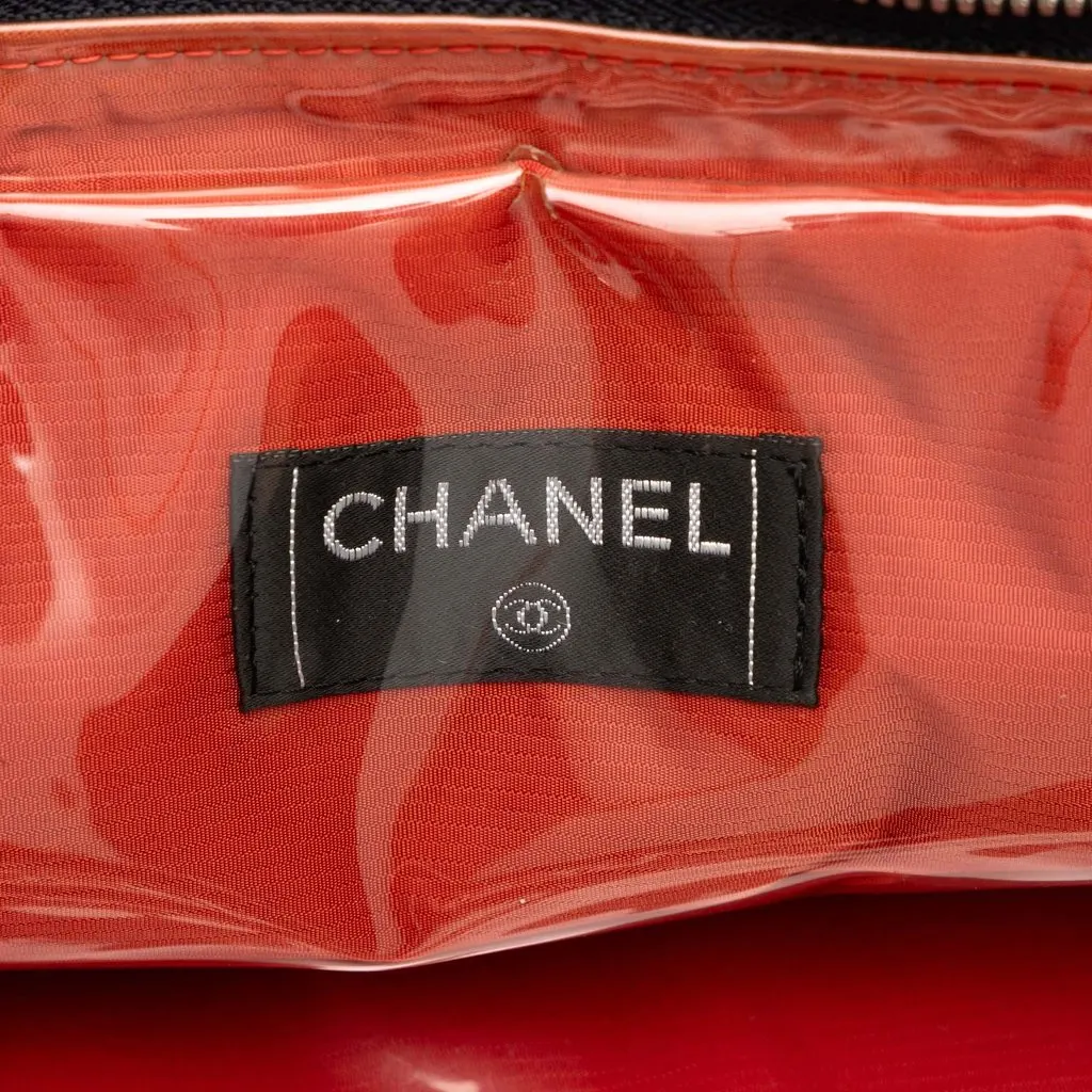 Chanel Old Travel Line Nylon Handbag Black Polyamide Very good - Box View