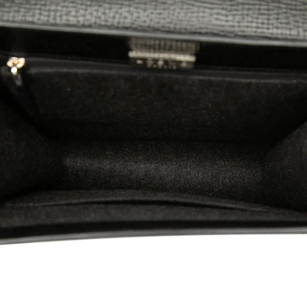 LOEWE Textured Leather Top Handle Bag Black Leather Very good - Model View