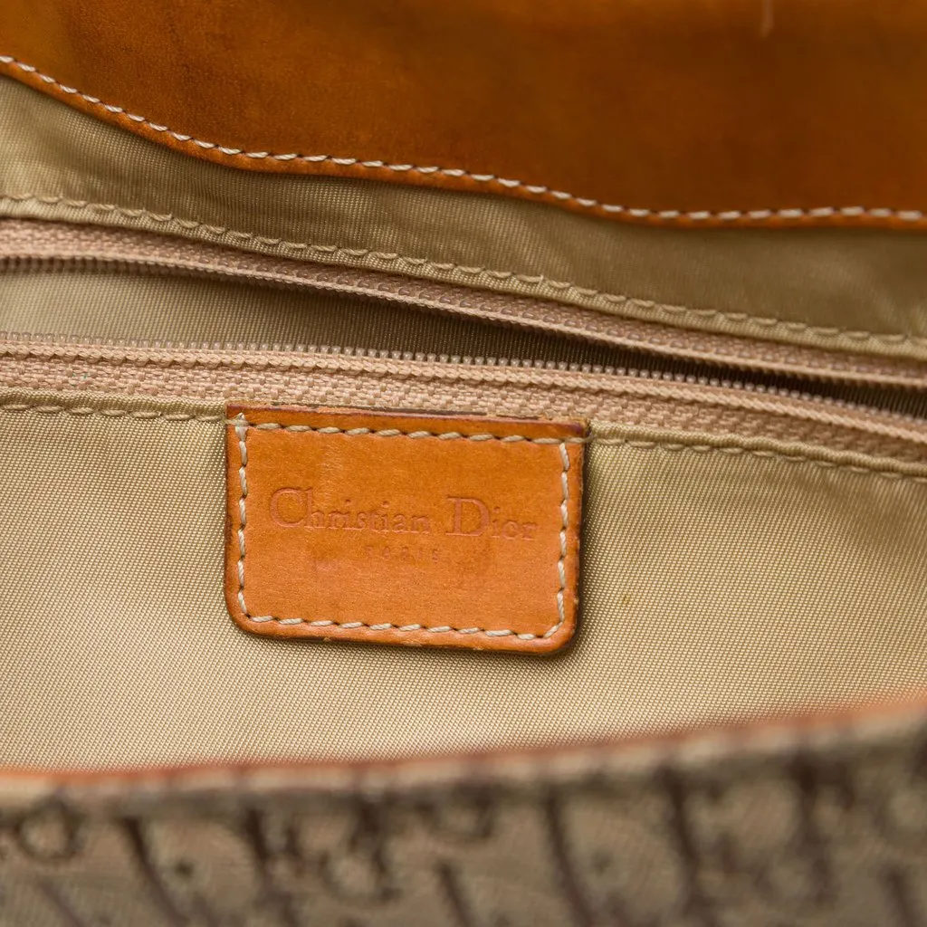 Dior Diorissimo Trotter Canvas Street Chic Columbus Shoulder Bag Beige Canvas Very good - Box View