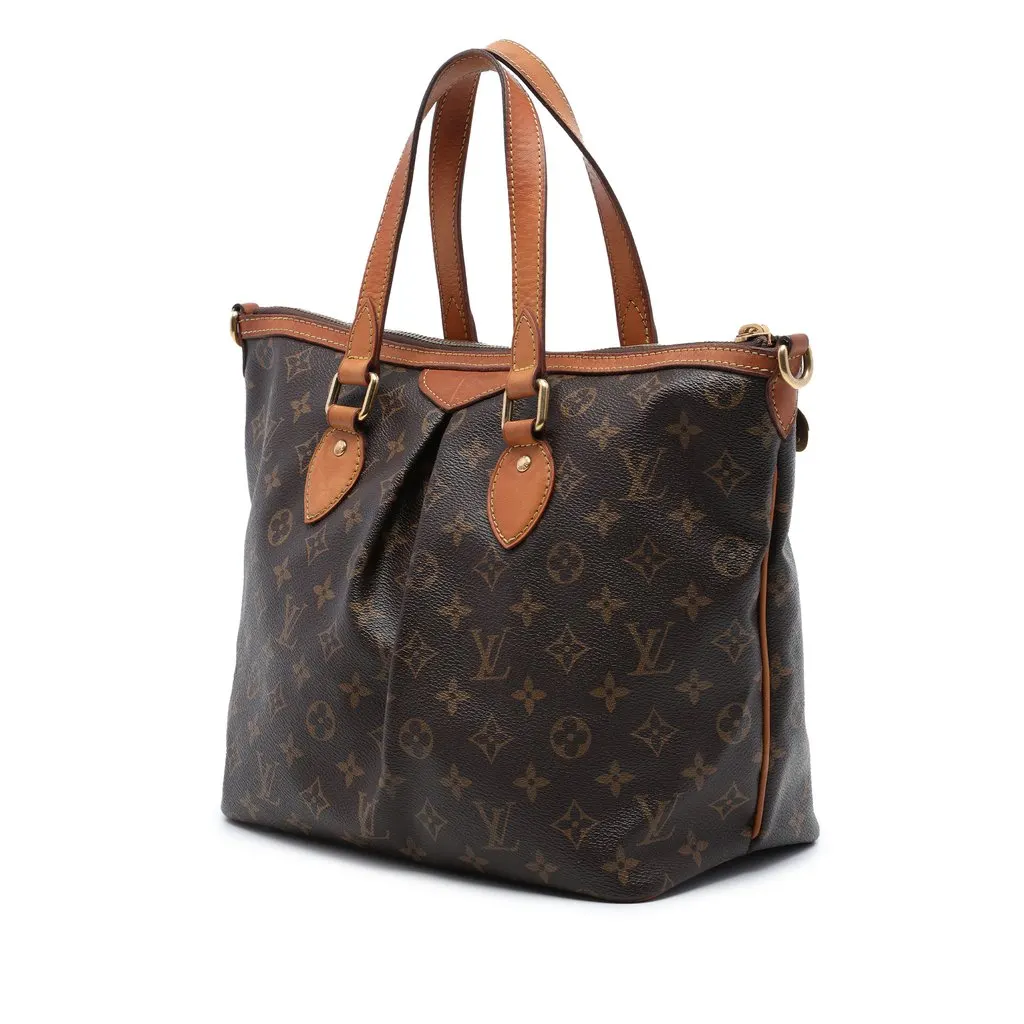 Louis Vuitton Monogram Palermo PM Brown Very good - Back View