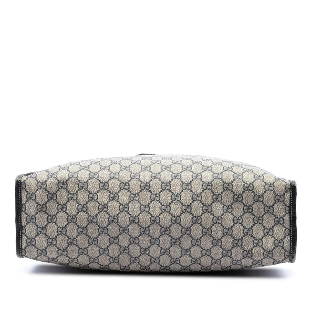 Gucci GG Supreme Web Tote Beige Canvas Good - Inside View