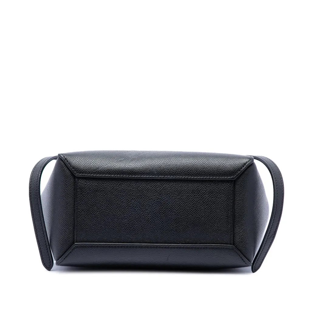 Celine Nano Grained Calfskin Belt Bag Black Leather Good - Inside View
