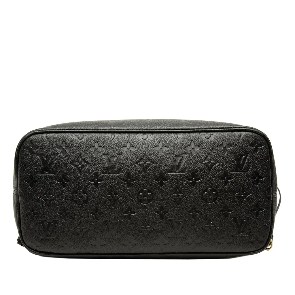 Louis Vuitton Monogram Giant Empreinte Neverfull MM Black Leather Very good - Inside View
