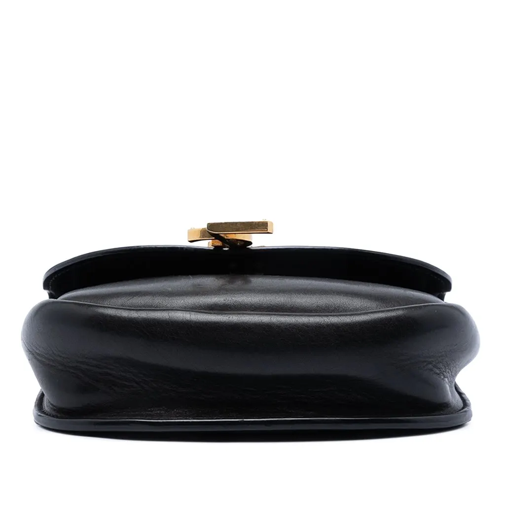 Saint Laurent Small Leather Monogram Kaia Crossbody Black Leather Very good - Inside View