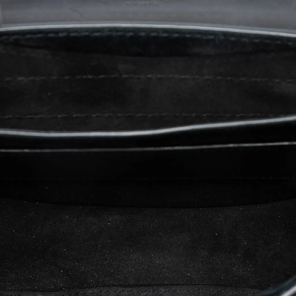 Saint Laurent Small Leather Monogram Kaia Crossbody Black Leather Very good - Model View