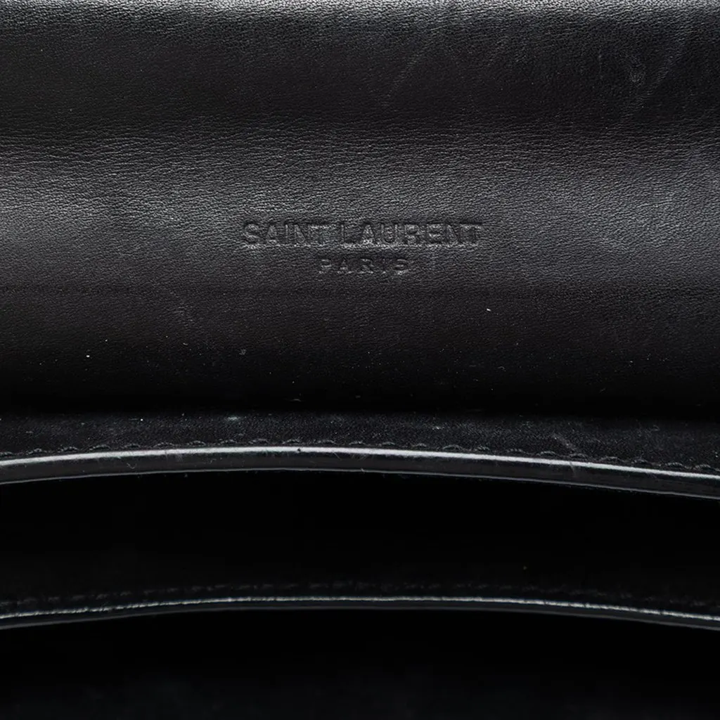 Saint Laurent Small Leather Monogram Kaia Crossbody Black Leather Very good - Box View
