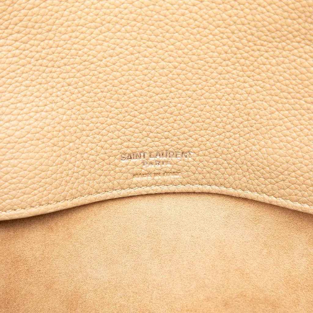 Saint Laurent Small Grained Calfskin Supple Sac De Jour Satchel Brown Leather Very good - Box View
