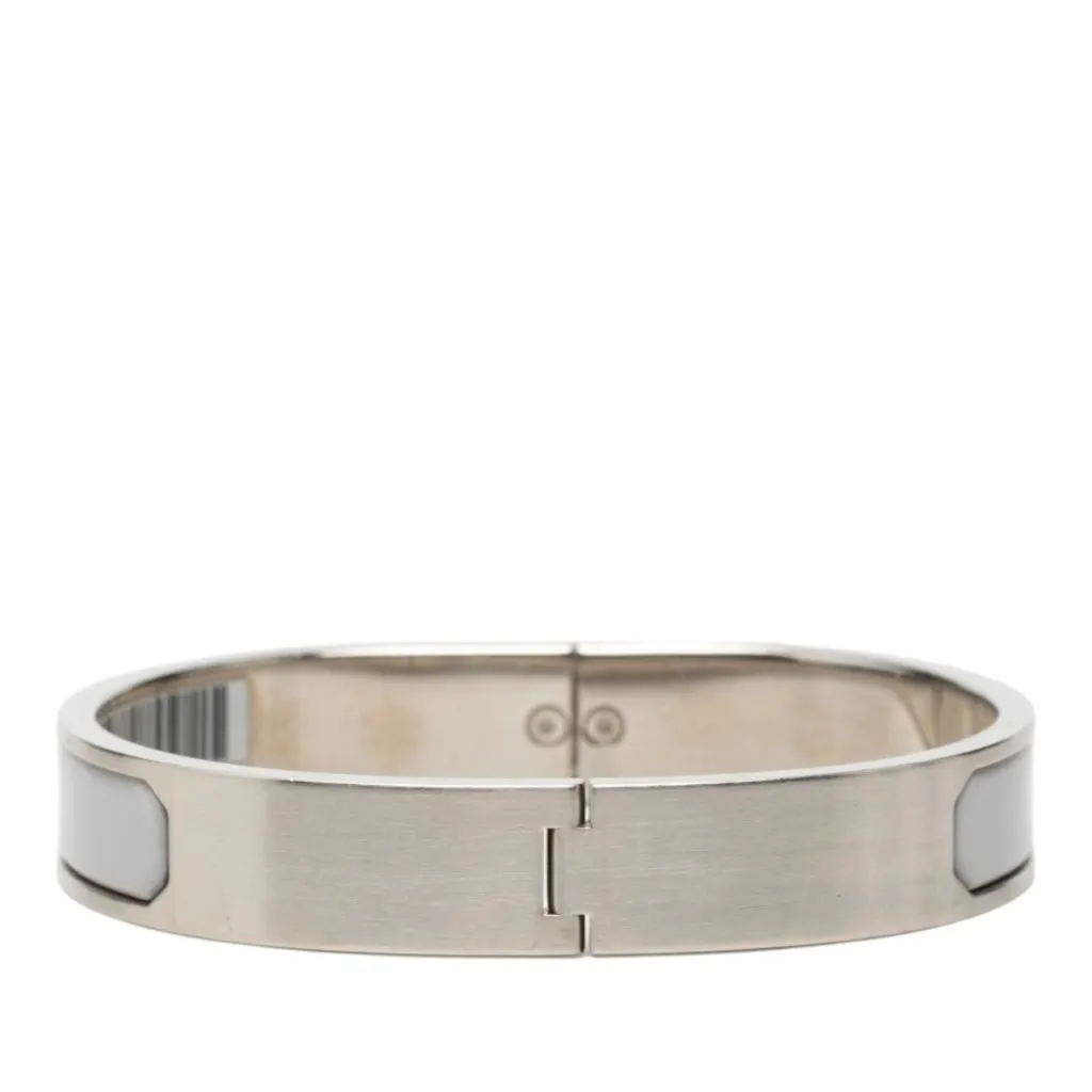 Hermès Palladium Plated Enamel Jet Bracelet MultiColor Very good - Inside View
