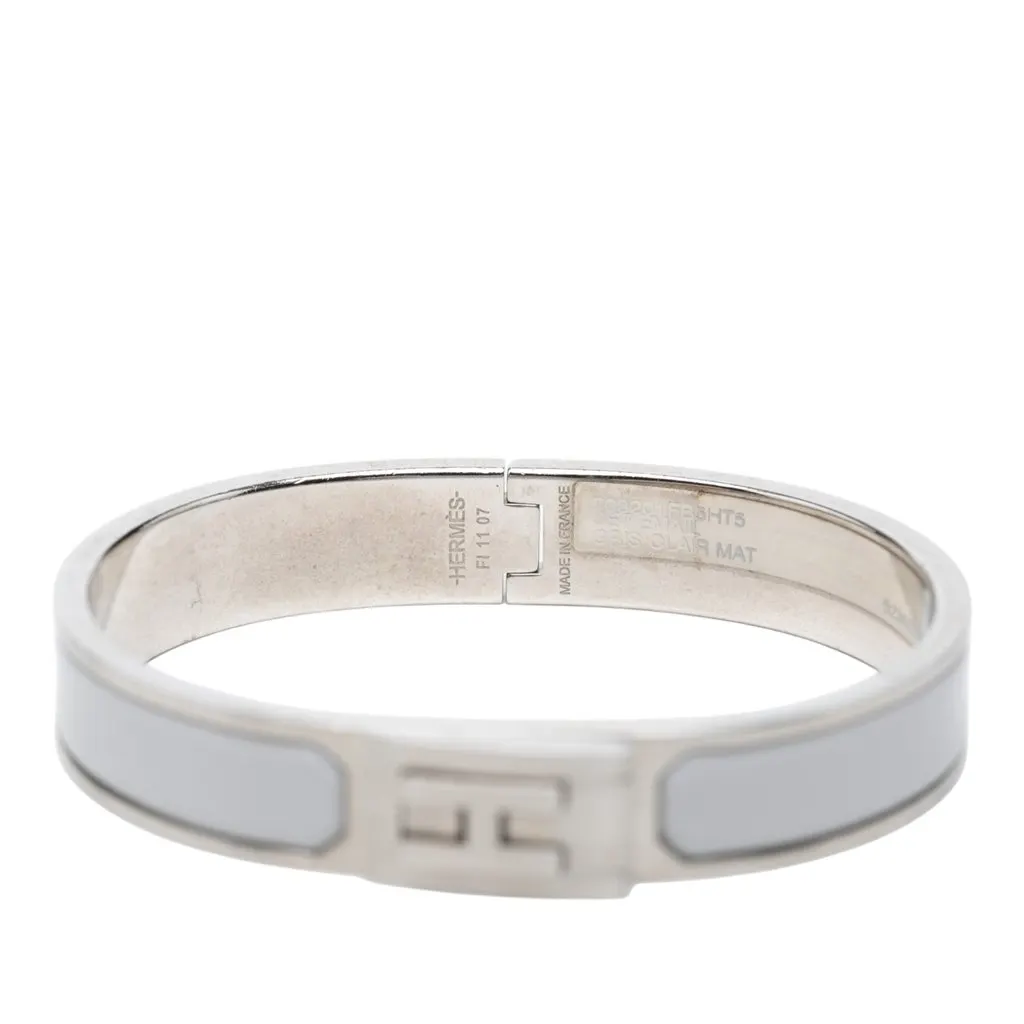 Hermès Palladium Plated Enamel Jet Bracelet MultiColor Very good - Model View