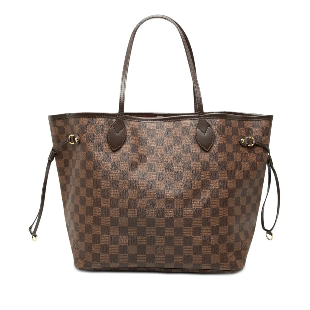 Louis Vuitton Damier Ebene Neverfull MM Brown Very good - Front View