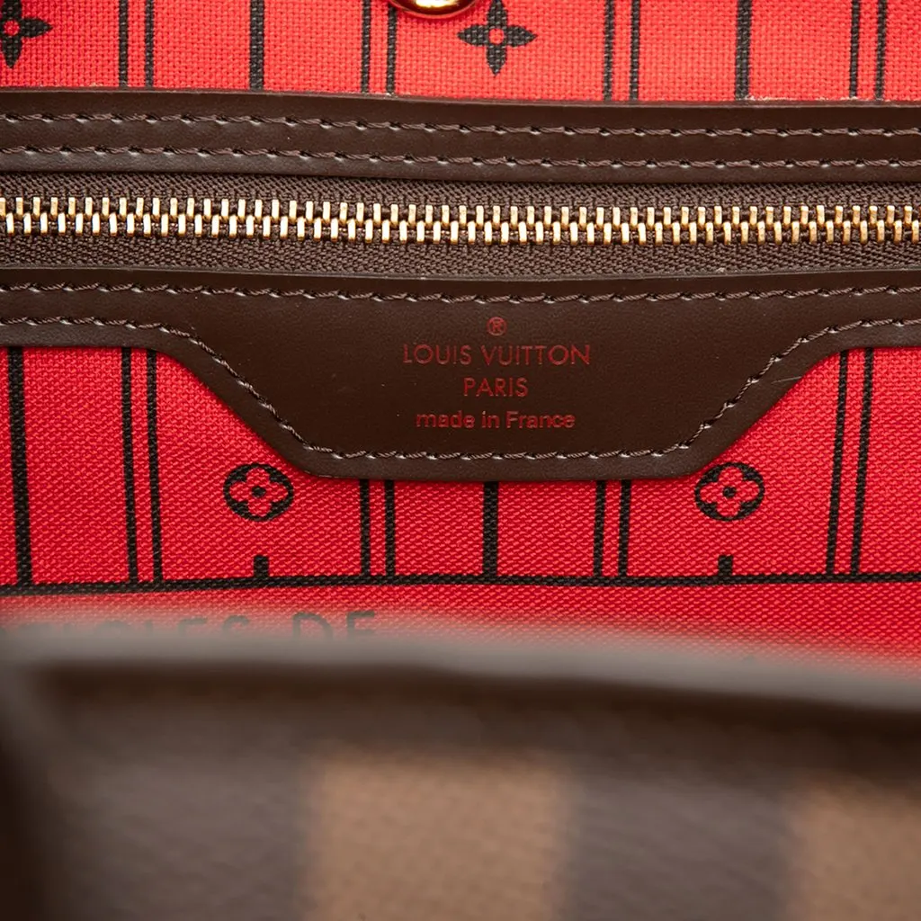 Louis Vuitton Damier Ebene Neverfull MM Brown Very good - Box View
