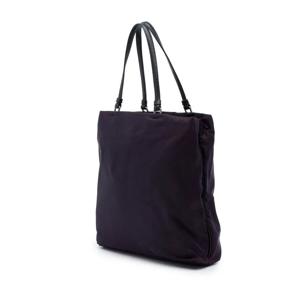 Prada Tessuto Tote Purple Polyamide Very good - Back View